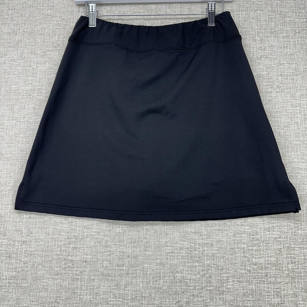 Ekouaer Skort Womens‎ Medium Black Active Tennis Golf Skirt Built-In Shorts